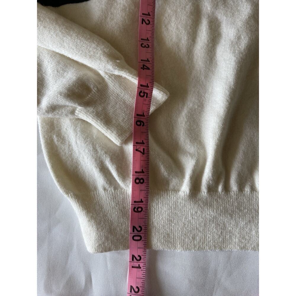 SUNDAY BEST X Aritzia Color Block Navy Stripe Sweater Cream Medium - Picture 5 of 9
